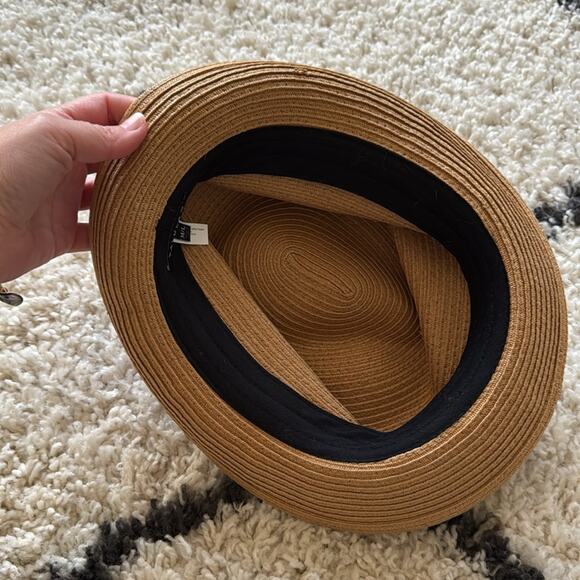 Aritzia Talula Fedora Summer Straw Hat Size M / L - Picture 7 of 7